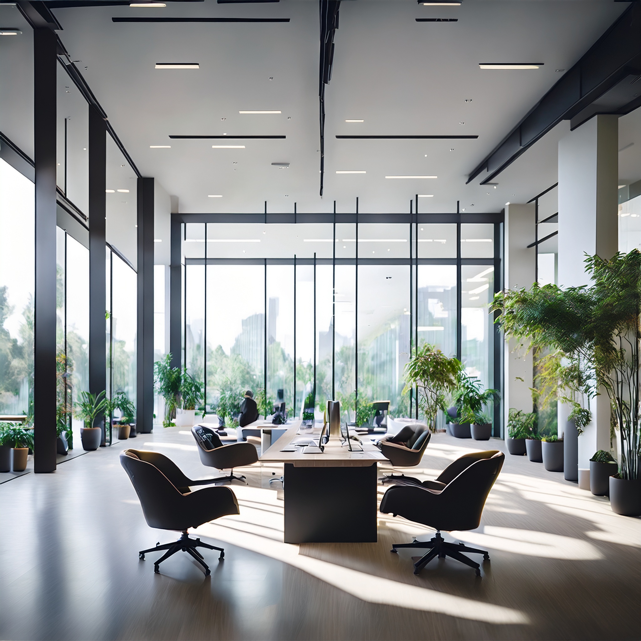 Elegantes Büro in Frankfurt mit professioneller Atmosphäre